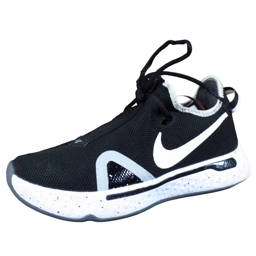 Nike PG 4 TB Men Athletic Basketball Shoe‎ Size 6 Performance Sport Black White